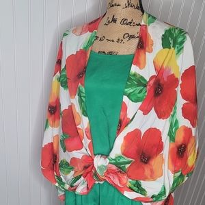 *VINTAGE* Sseko Designs Multiway Shawl in Poppy